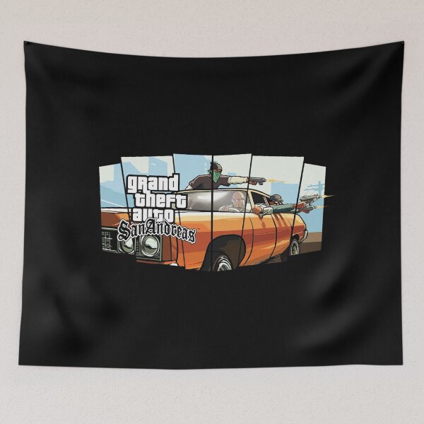 Item preview, GTA Grand Theft Auto Key Art San Andreas SA designed and sold by BubblePopRed.