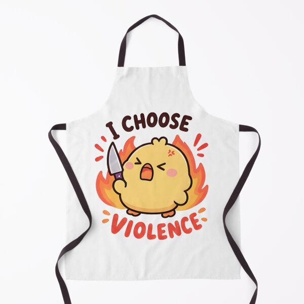 Item preview, ​I Choose Violence Duck - Angry Knife Fire Meme designed and sold by Duck lovers.
