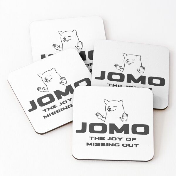 Item preview, JOMO The Joy of Missing Out Cute Dog Design Minimalist Anti FOMO Quote designed and sold by HYPNK.