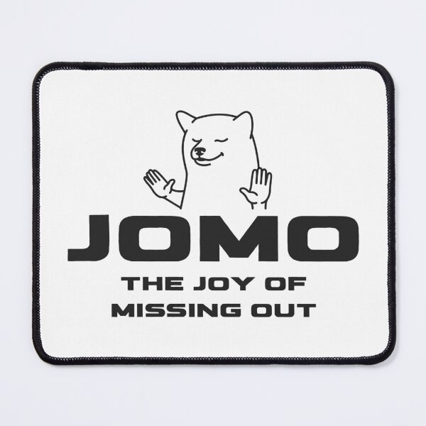 Item preview, JOMO The Joy of Missing Out Cute Dog Design Minimalist Anti FOMO Quote designed and sold by HYPNK.