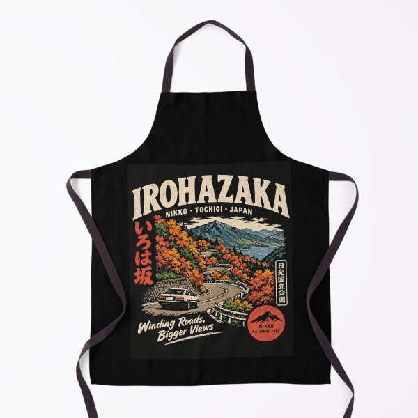 Item preview, IROHAZAKA Winding Road Nikko National Park Vintage Travel Tochigi Japan Autumn Scenic Drive designed and sold by Yellowriversss.