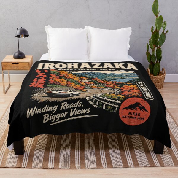 Item preview, IROHAZAKA Winding Road Nikko National Park Vintage Travel Tochigi Japan Autumn Scenic Drive designed and sold by Yellowriversss.