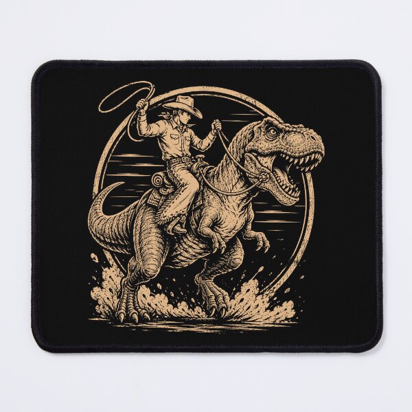 Item preview, Cowboy Riding T Rex Western Dinosaur Rodeo designed and sold by roni-harbor.