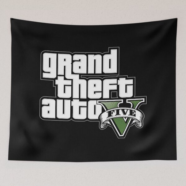 Item preview, Copy of GTA 5 Grand Theft Auto V Logo designed and sold by BubblePopRed.
