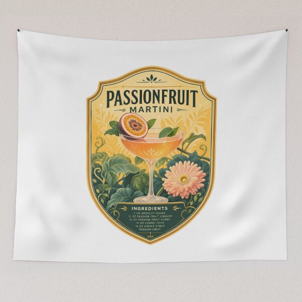 Item preview, Passionfruit Martini Cocktail Recipe designed and sold by FrontierCosmic.