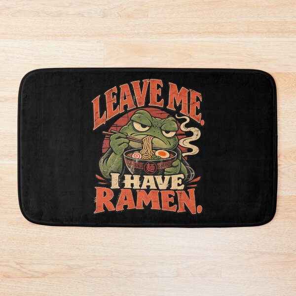 Item preview, Grumpy Frog Eating Ramen Japanese Style designed and sold by DarkRelicStudio.