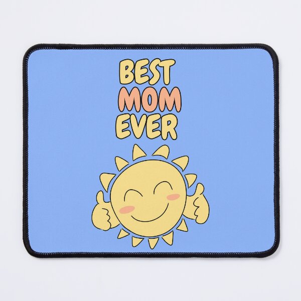Item preview, BEST MOM EVER Cute Sun Pastel Blue designed and sold by HugSomeNettles.
