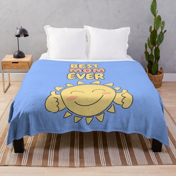 Item preview, BEST MOM EVER Cute Sun Pastel Blue designed and sold by HugSomeNettles.