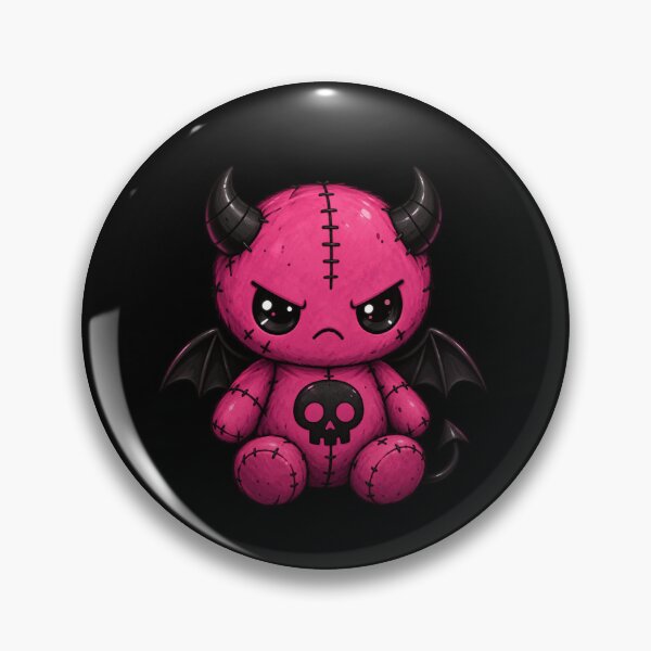 Item preview, Cute Pink Demon with Bat Wings designed and sold by stickoala.