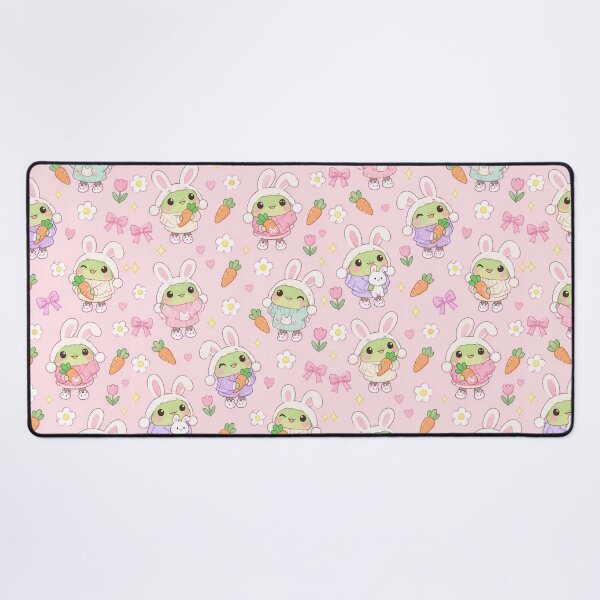 Item preview, Kawaii Frog Bunny Hat Pattern designed and sold by Soft Berry Studio.