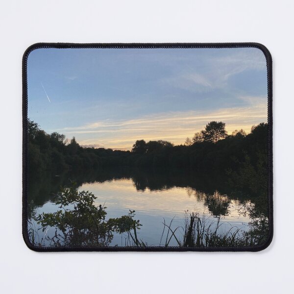 Item preview, English Lake at Sunset | Peaceful Waterside Nature Photography designed and sold by ThatSurreyLife.