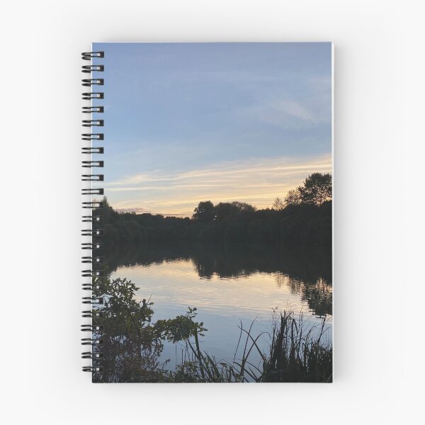 Item preview, English Lake at Sunset | Peaceful Waterside Nature Photography designed and sold by ThatSurreyLife.