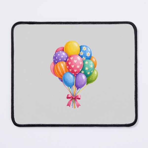 Item preview, Bright Party Balloon Bunch Illustration designed and sold by hattie's.