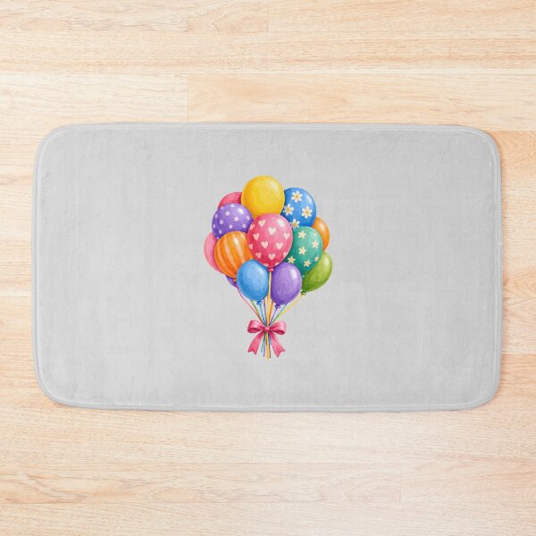 Item preview, Bright Party Balloon Bunch Illustration designed and sold by hattie's.