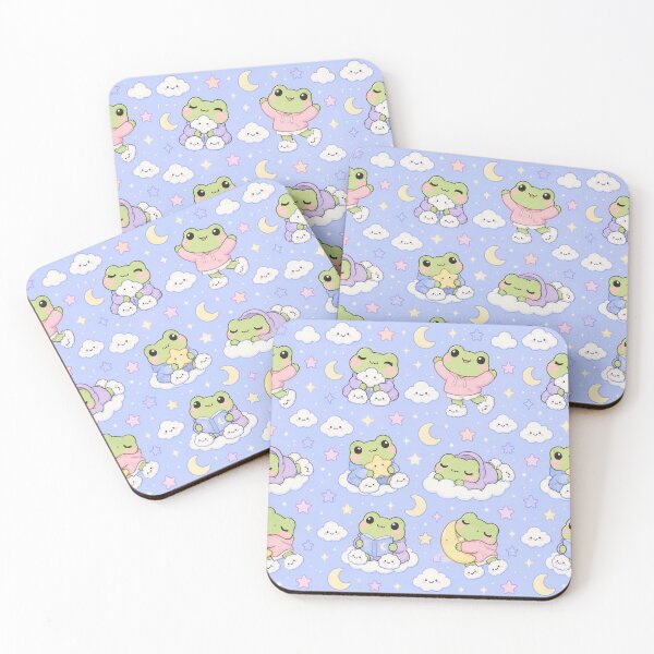 Item preview, Kawaii Frog Cloud Slippers Pattern designed and sold by Soft Berry Studio.