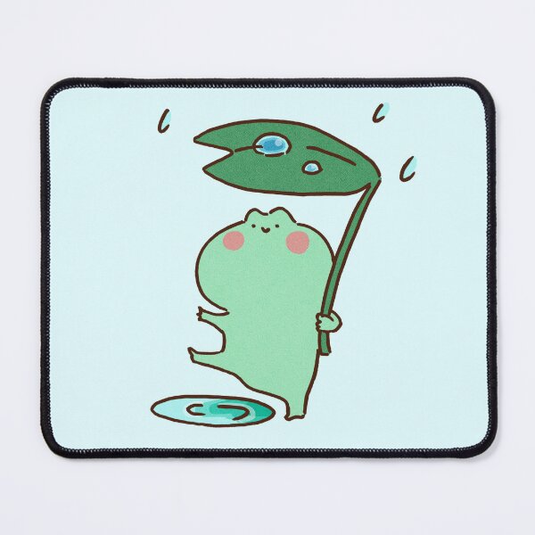 Item preview, Frog Playing in a Puddle with Leaf Umbrella designed and sold by Chunu Doodles.