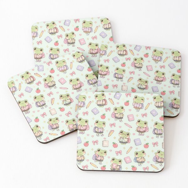 Item preview, Kawaii Frog School Outfit Pattern designed and sold by Soft Berry Studio.