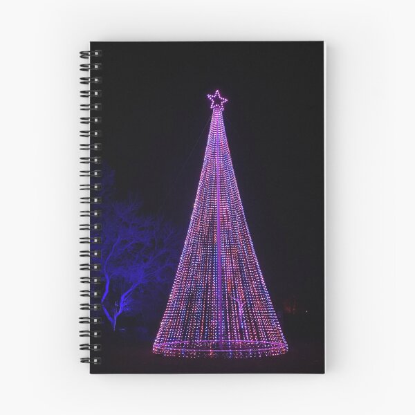 Item preview, Christmas Light Tree | Colourful Festive Night Photography designed and sold by ThatSurreyLife.