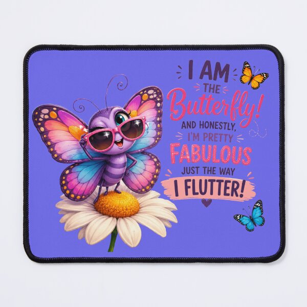 Item preview, I Am The Butterfly Pretty Fabulous – Cute Sarcastic Quote Cartoon Art designed and sold by Evelashop.