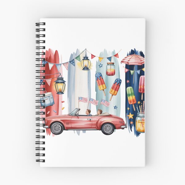 Item preview, 4th Of July Parade – Convertible, Popsicles & Bunting designed and sold by Marie Gems.