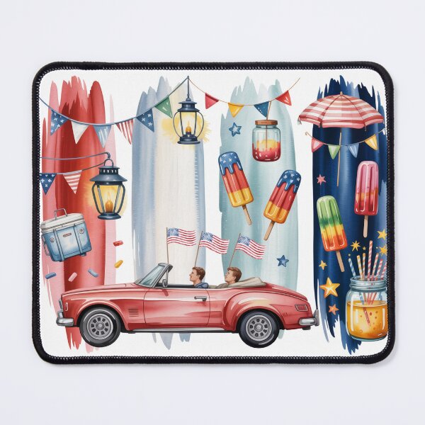 Item preview, 4th Of July Parade – Convertible, Popsicles & Bunting designed and sold by Marie Gems.