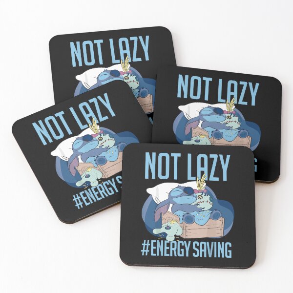 Item preview, Lilo Stitch Not Lazy Energy Saving designed and sold by junglecolor.