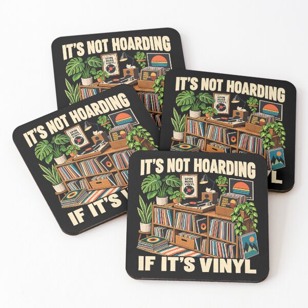 Item preview, It's Not Hoarding If It's Vinyl Record Collector Humor designed and sold by roni-harbor.