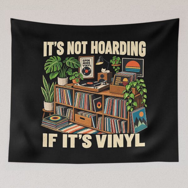 Item preview, It's Not Hoarding If It's Vinyl Record Collector Humor designed and sold by roni-harbor.