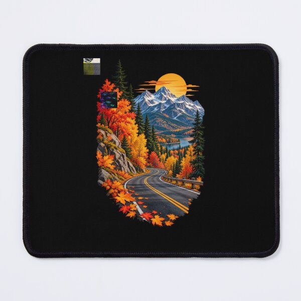 Item preview, Autumn Mountain Road Scenic Fall Landscape designed and sold by RockitBaby.