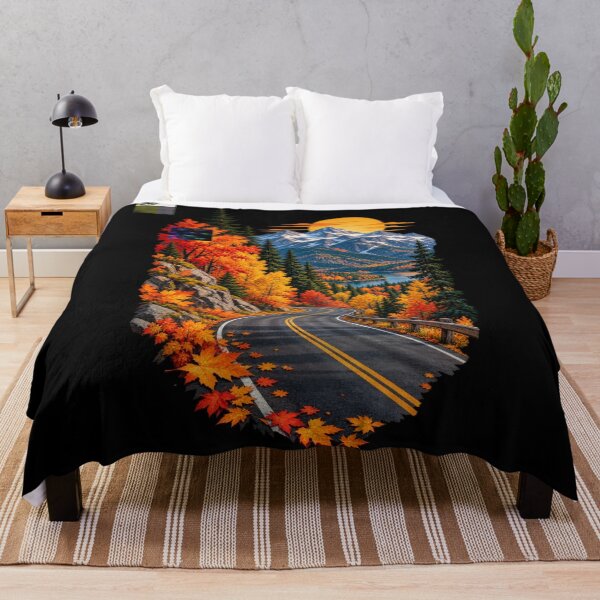 Item preview, Autumn Mountain Road Scenic Fall Landscape designed and sold by RockitBaby.