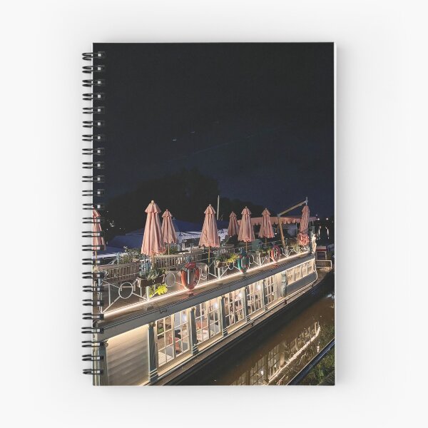 Item preview, River Boat at Night | Atmospheric Waterside Restaurant Photography designed and sold by ThatSurreyLife.