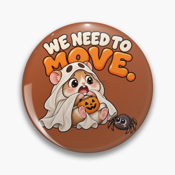 Item preview, We Need to Move – Funny Ghost Hamster Halloween designed and sold by HO•Designs.