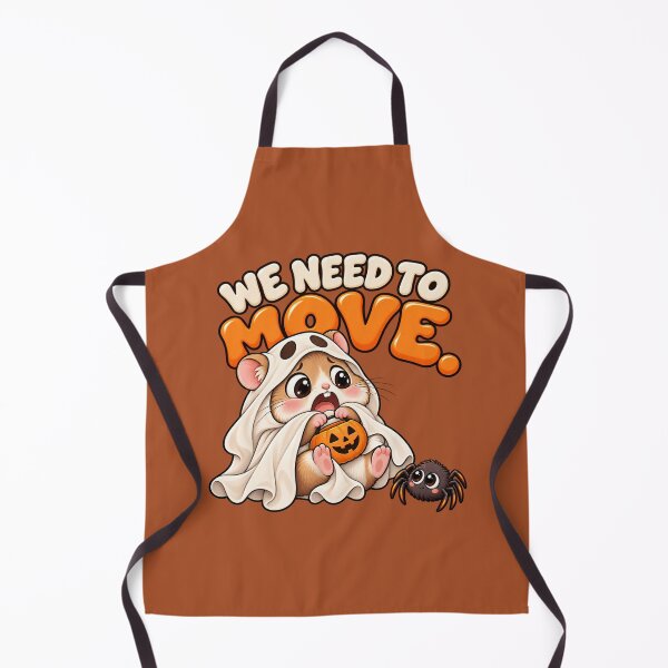 Item preview, We Need to Move – Funny Ghost Hamster Halloween designed and sold by HO•Designs.