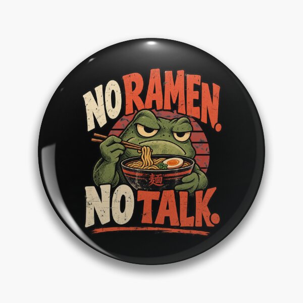 Item preview, Grumpy Frog Eating Ramen Japanese Style designed and sold by DarkRelicStudio.
