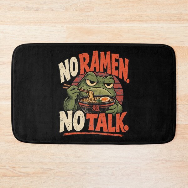 Item preview, Grumpy Frog Eating Ramen Japanese Style designed and sold by DarkRelicStudio.