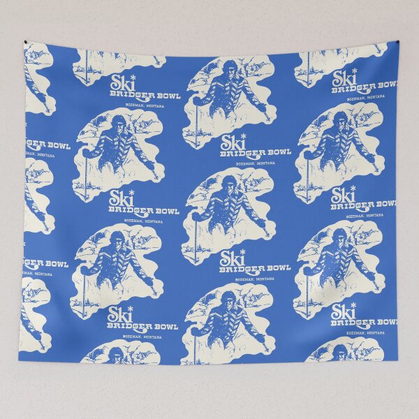 Item preview, Ski Bridger Bowl Montana 70s 80s Skiing Souvenir designed and sold by darklordpug.