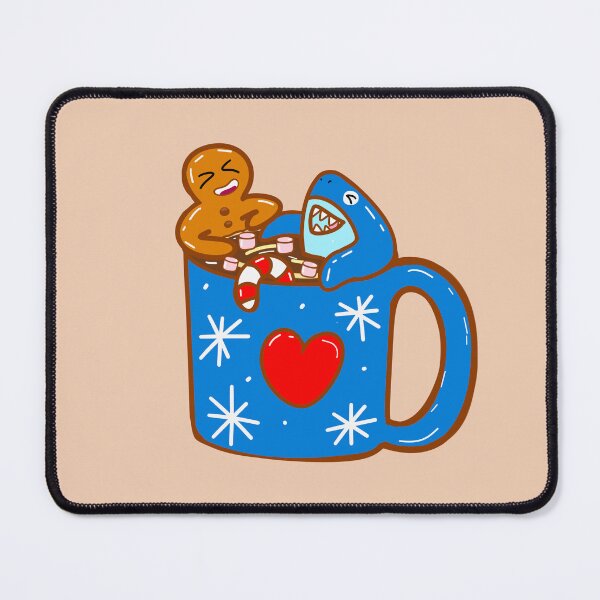 Item preview, Sharkle and Gingerbread Man Christmas Hot Chocolate designed and sold by BigfeetLittlepaws.