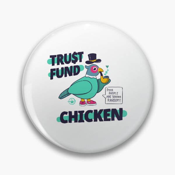 Item preview, Trust Fund Chicken Bold Comic Pheasant Art designed and sold by Foksy Art.