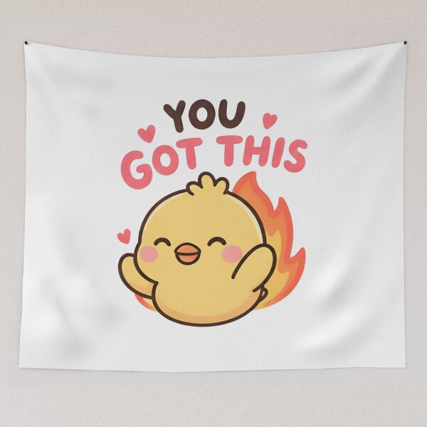 Item preview, You Got This Fire Duck - Cute Motivational Meme designed and sold by Duck lovers.