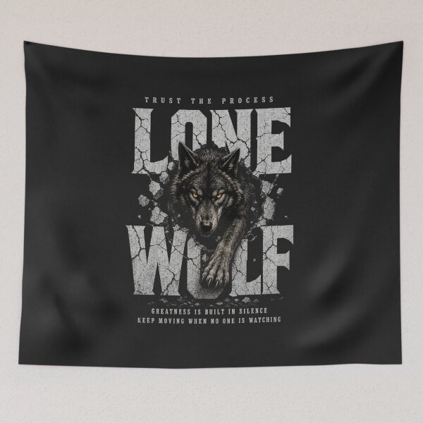 Item preview, Lone Wolf Trust The Process Motivational Streetwear  designed and sold by MOCH- ART.