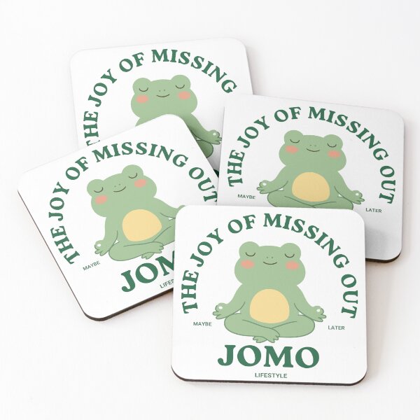 Item preview, JOMO The Joy of Missing Out Meditating Frog Cute Mindfulness Lifestyle designed and sold by HYPNK.
