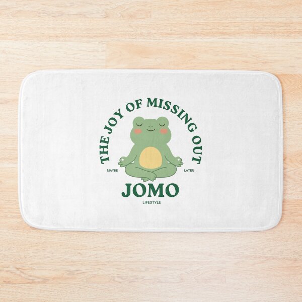 Item preview, JOMO The Joy of Missing Out Meditating Frog Cute Mindfulness Lifestyle designed and sold by HYPNK.