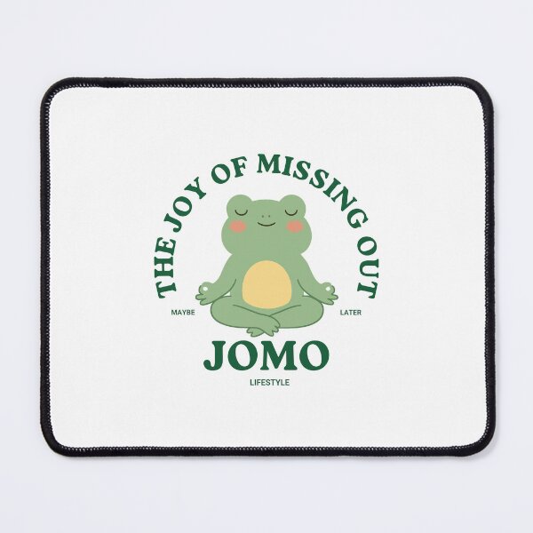 Item preview, JOMO The Joy of Missing Out Meditating Frog Cute Mindfulness Lifestyle designed and sold by HYPNK.