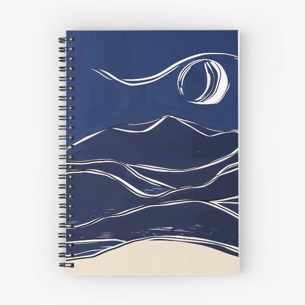 Item preview, Desert dunes - Blue Abstract Art designed and sold by shadow-bloom.