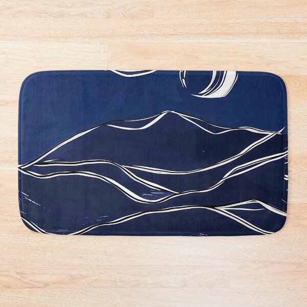 Item preview, Desert dunes - Blue Abstract Art designed and sold by shadow-bloom.