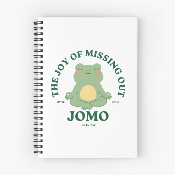 Item preview, JOMO The Joy of Missing Out Meditating Frog Cute Mindfulness Lifestyle designed and sold by HYPNK.
