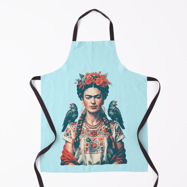 Item preview, Frida Kahlo Parrots with Floral Sunflowers designed and sold by TeeARTHY.