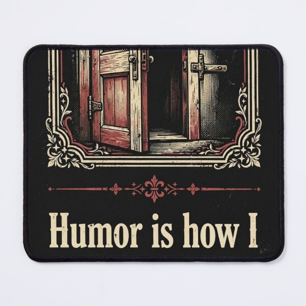 Item preview, Humor Is How I Manage to Escape — Vintage Circus Poster T-Shirt designed and sold by The Inner Howl.