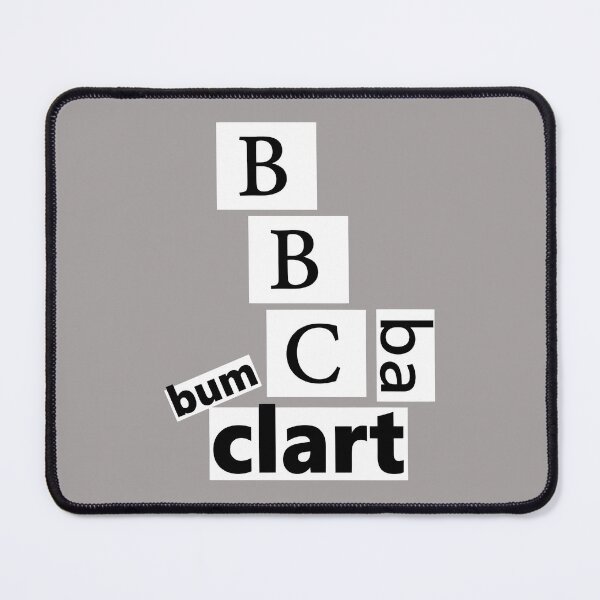 Item preview, BBC Bum Ba Clart Logo Parody T-Shirt-47 designed and sold by BerlynnQuinton.