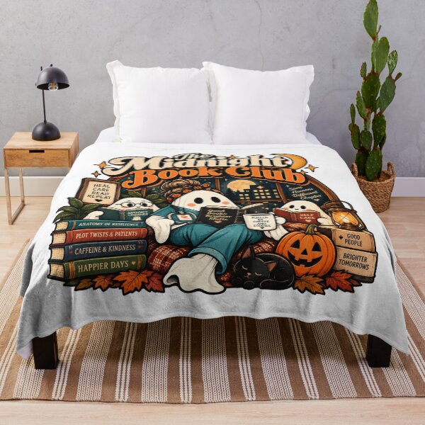 Item preview, The Midnight Book Club – Halloween Nurse Ghost Book Lover Design designed and sold by justsuestudio.